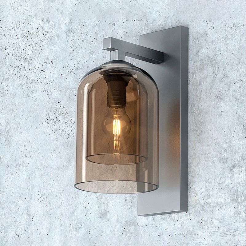 Lámpara moderna de luz de pared de la pared de cilindro lámpara de montaje de pared de 1 luce para pasillo