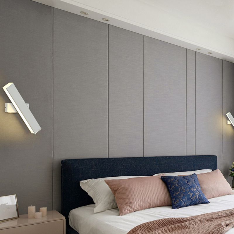 Modern Metal Wall Light Strip Rotatable LED Wall Sconce for Living Room