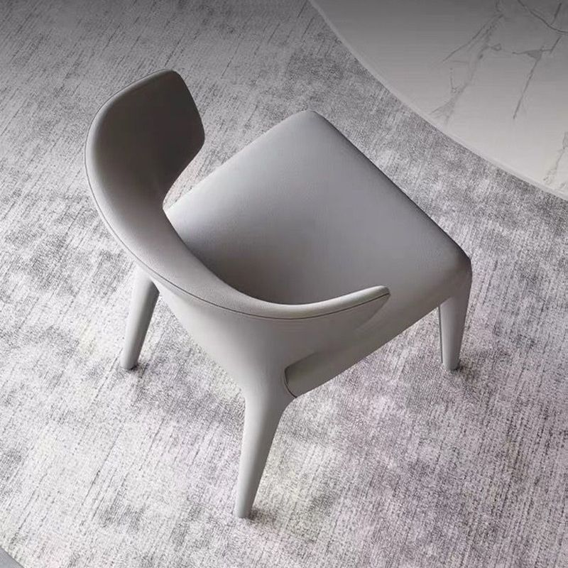 Wingback Dining Room Side Chair Upholstered Armless Dining Chair