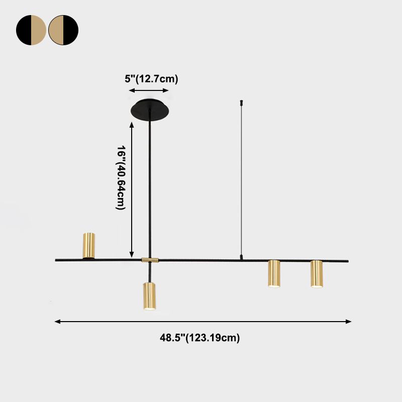 Moderner Stilzylinder hängende Anhänger Lichter Metall Anhänger Beleuchtungskörper