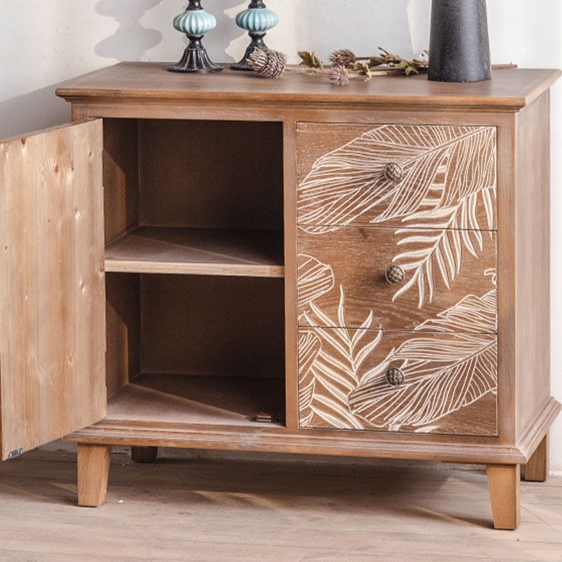Modern Style Dresser Solid Wood Storage Chest with Drawers for Home