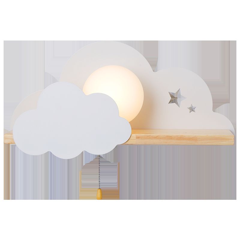 Nórdicos Macarons en forma de pared en forma de nube Iron Iron 1 Light Sponces