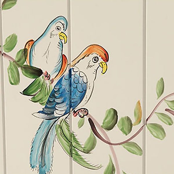 Wood Matte Finish Storage Cabinet with Hinged Door Coastal Cabinet for Home