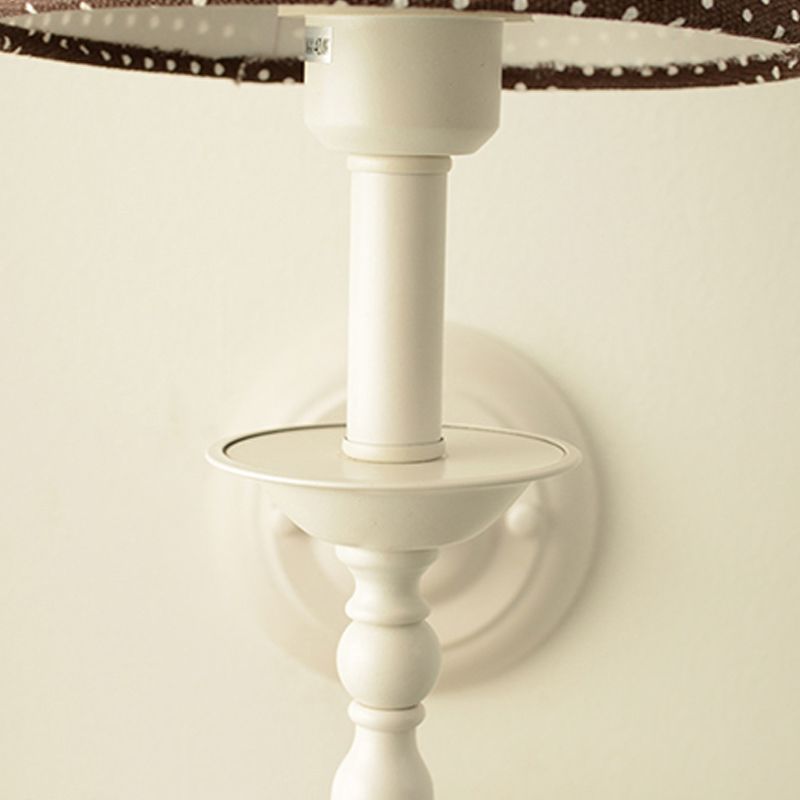 Macaron Wall Mount Light 1-Light Wall Light with Fabric Shade for Living Room