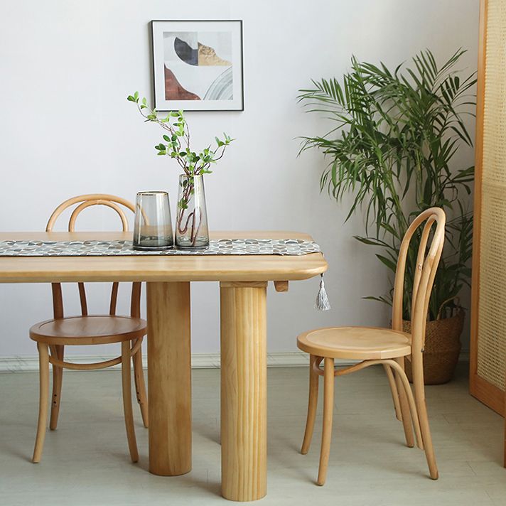 Contemporary Wooden Dining¬†Room¬†Set Rectangle Formal Dining Table Furniture