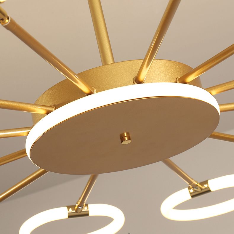 Contemporary Geometry Shape Pendant Chandeliers Metal Chandelier Lighting Fixtures