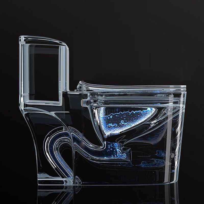 Floor Mounted Toilet All In One Porcelain Urine Toilet Traditional Siphon Jet Toilet