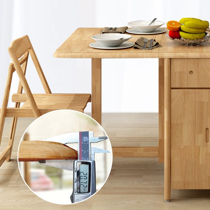 Mid-Century Modern Dining Table Solid Wood Table with Solid Wood Base(only table)