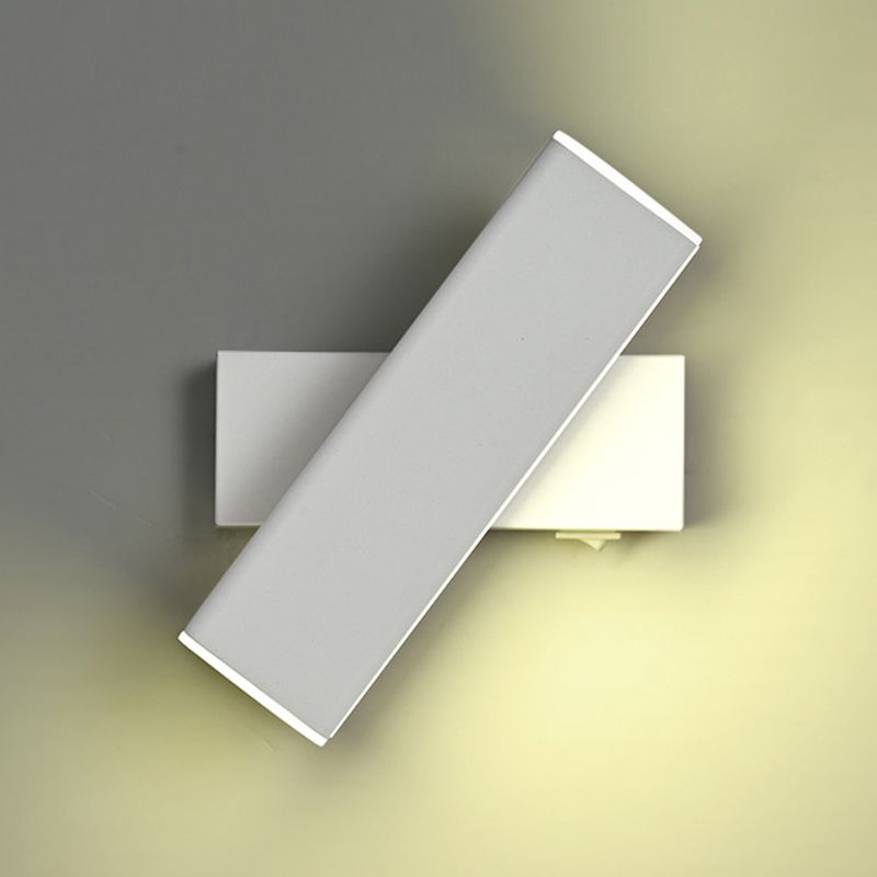 Modern Metal Wall Light Strip Rotatable LED Wall Sconce for Living Room