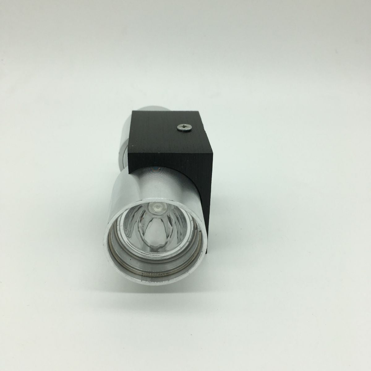 Half Cylinder Shade Wall Lighting Modern Style Metal 2 Lights Sconce Lamp in Chrome