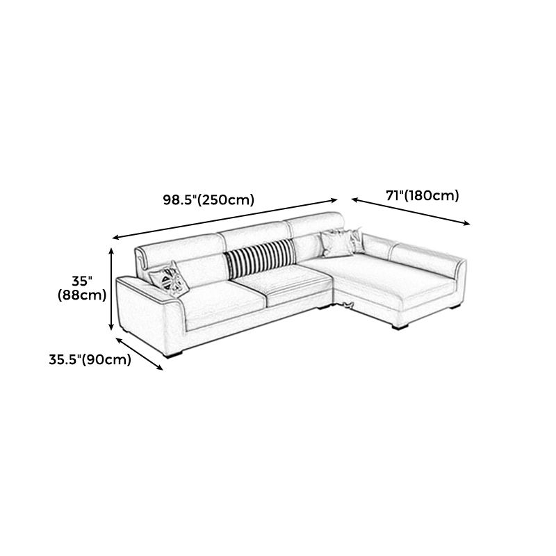 34,6 "h divano e chaise longo per soggiorno per lino lino/in finta pelle in pelle per soggiorno per soggiorno