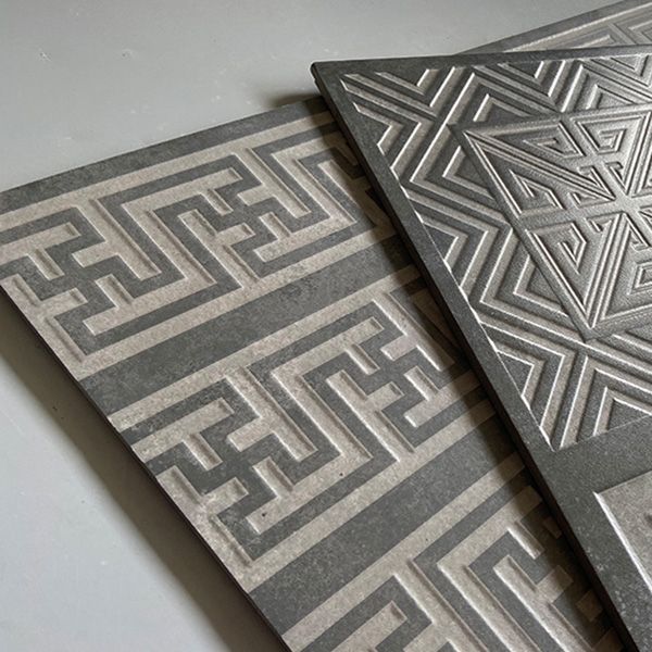 Piastrella per pavimenti per esterni in stile moderno Piastrella per pavimenti vintage con bordo dritto quadrato