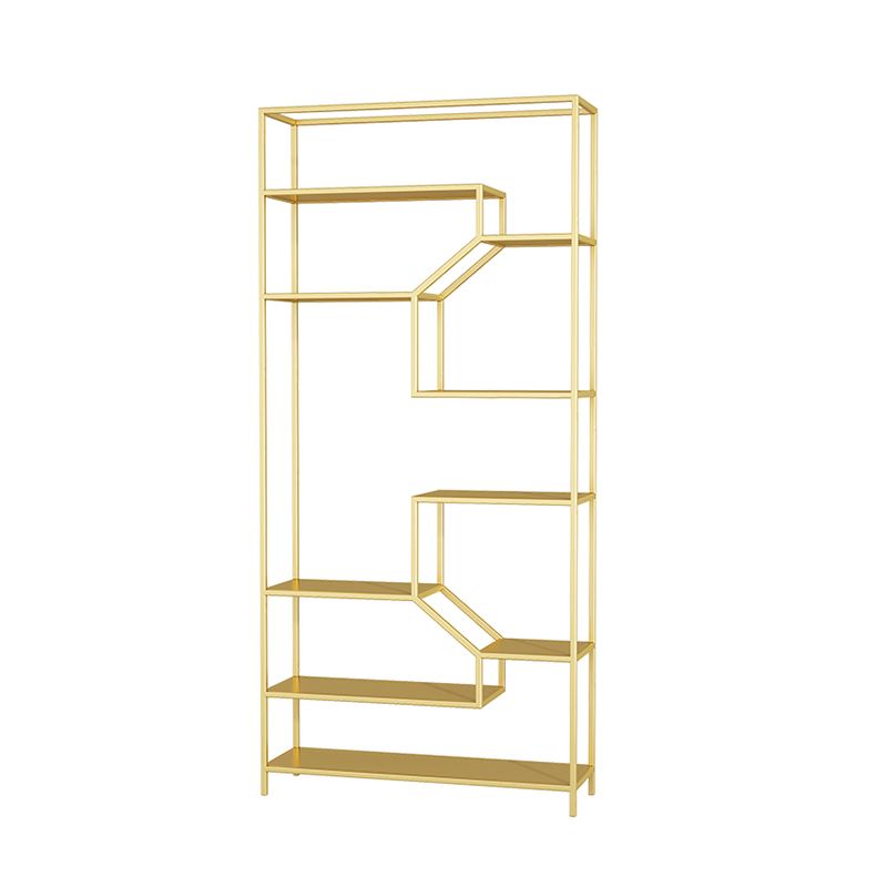 Modern Bookshelf Open Back Standard Metal Bookcase for Study Room