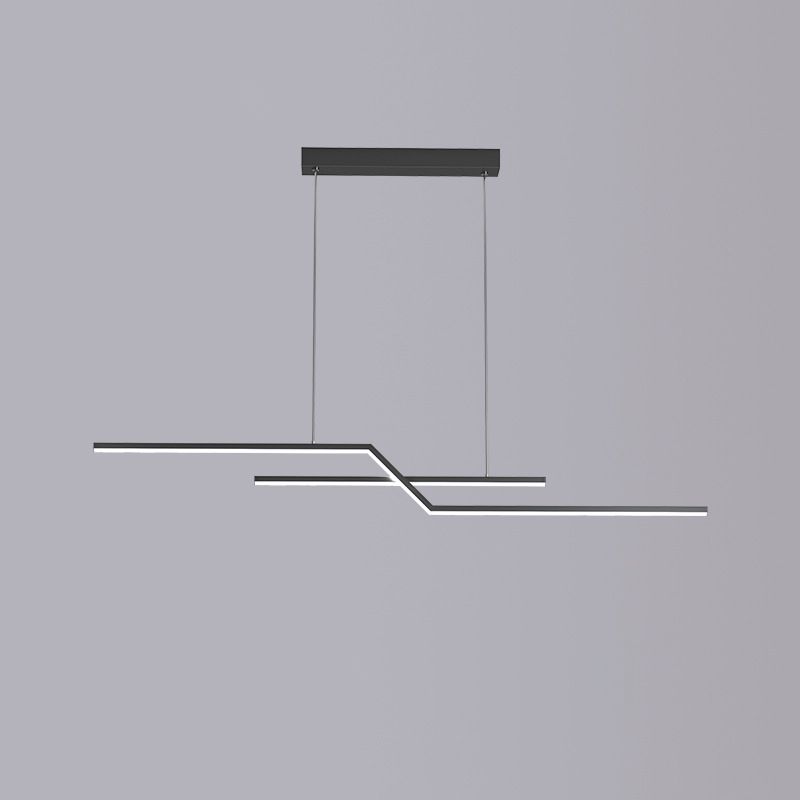 Simple LED Island Light Modern Island Hanging Light with Silica Gel Shade for Dining Room