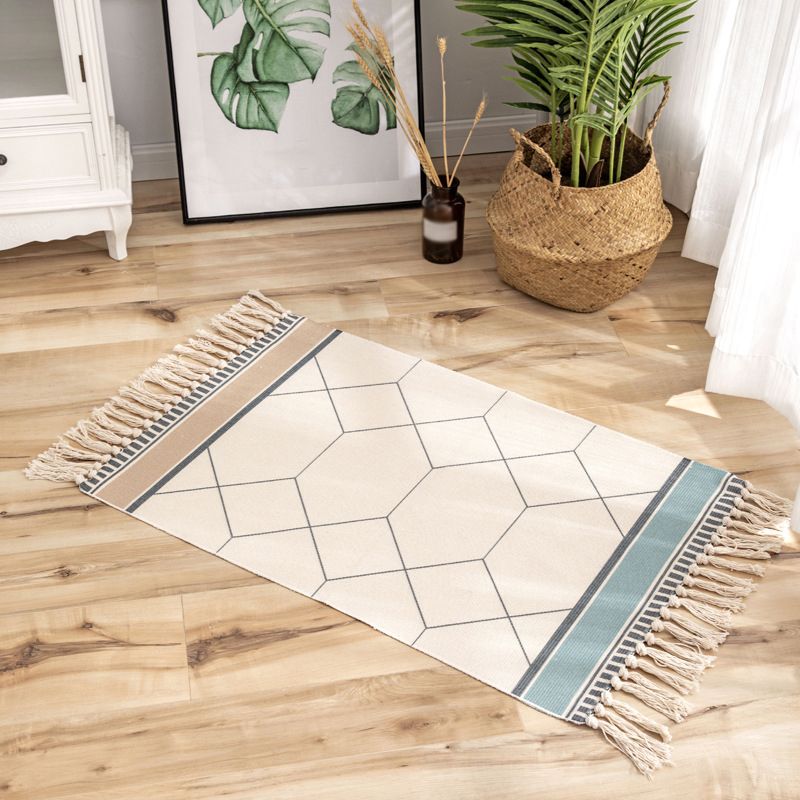 Bohemian Solid Fringe Carpet Intérieur tapis convivial pour la décoration de la maison