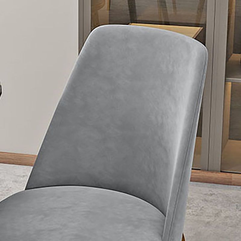 Silla lateral escandinava de piel sintética para el hogar, silla con respaldo sólido sin brazos