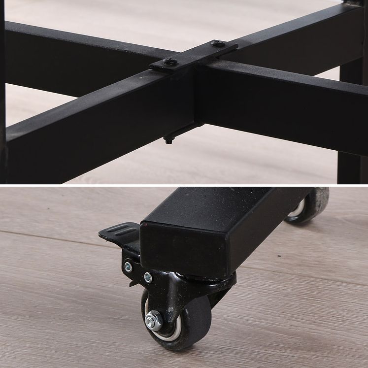 MDF Dining Table Mid-Century Modern Style Sled Base Table for Dining Room