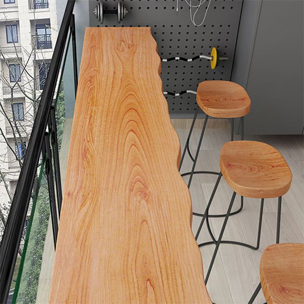 Industrial Bar Table Set 1/4 Pieces Solid Wood Rectangle Table and Stool Set