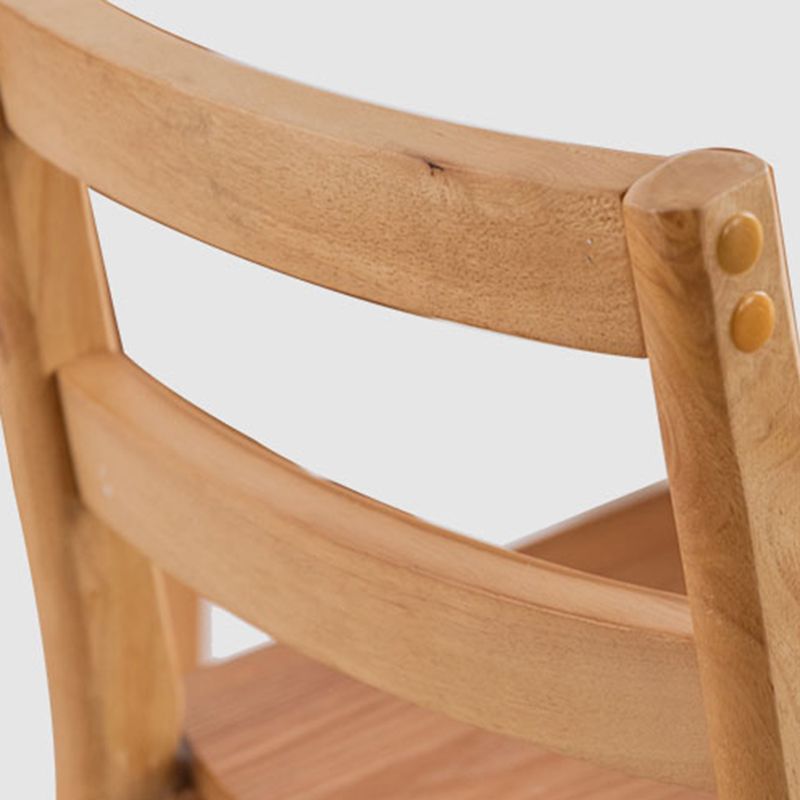 Comptoir et tabouret de bar en bois massif moderne Tabouret de bar à dossier bas avec pieds en bois