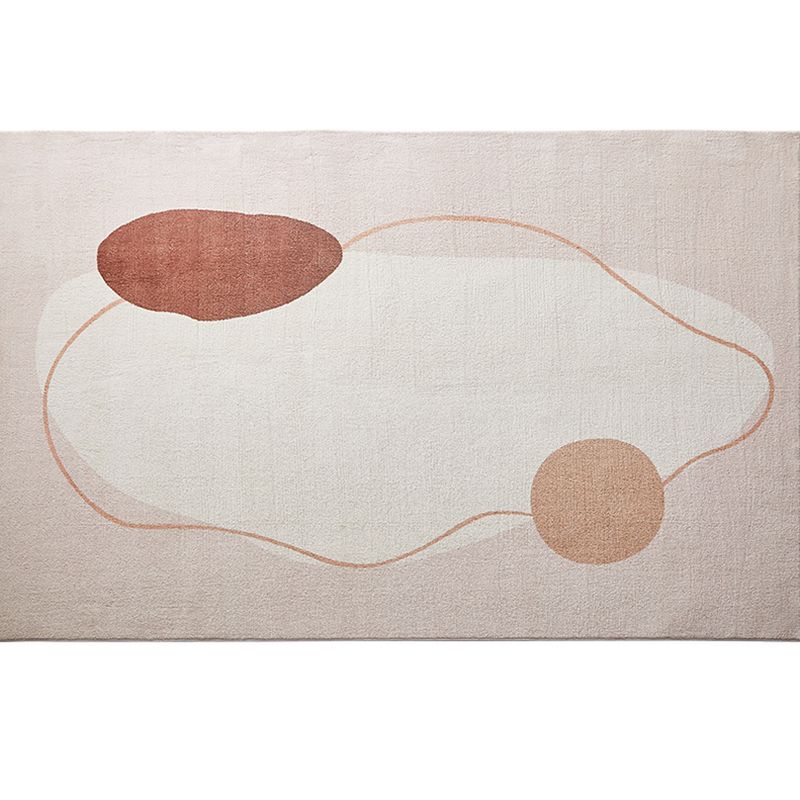 Color Mixed Simplicity Area Rug Polyester Color Block Rug Stain Resistant Indoor Rug for Living Room