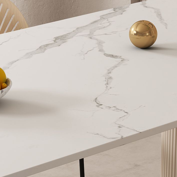 Modern Sintered Stone Dining Table Set 1/4/5/7 Pieces Dining Set