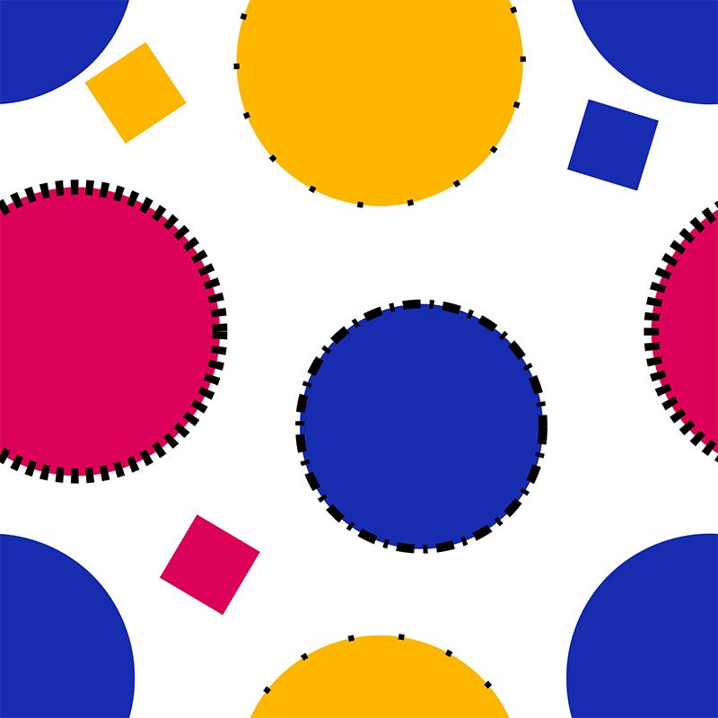 Geometry Illustration Mural Wallpaper Decorative Bedroom Wall Mural