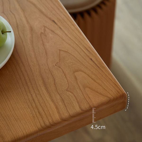 Modern Style Rectangle Dining Table Wood Table with Plastic Legs for Home