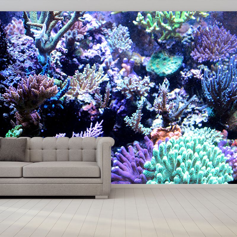 Sea Creatures Mural Wallpaper for Bedroom Home Decoration, Moisture Resistant