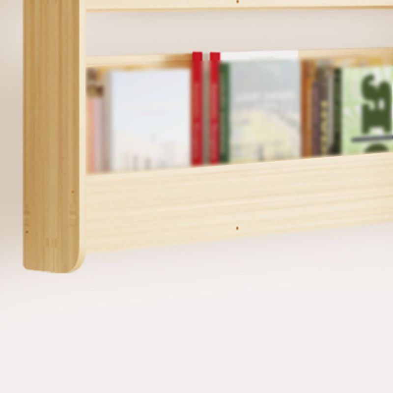 1/2/3/4-Shelf Modern Wall Unit Bookshelf Natural Pine Wood Bookshelf