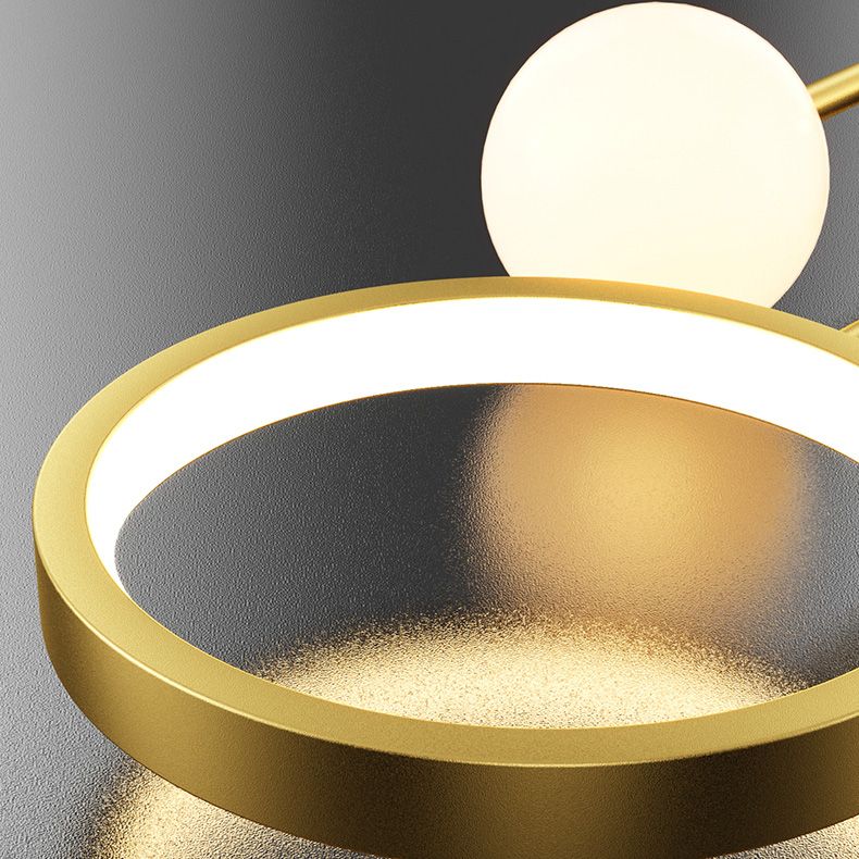 Modern Metal Wall Light Geometric LED Wall Sconce with Butterfly for Bedroom