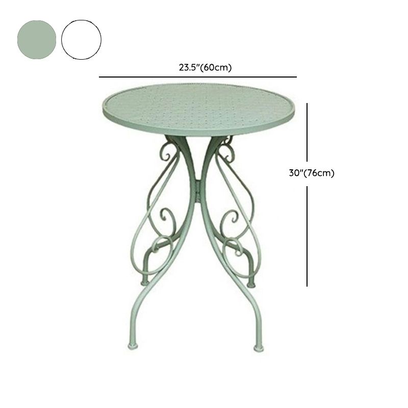 Iron Bistro Table Set 1/2/3 Pcs Modern Matte Finish Bistro Set