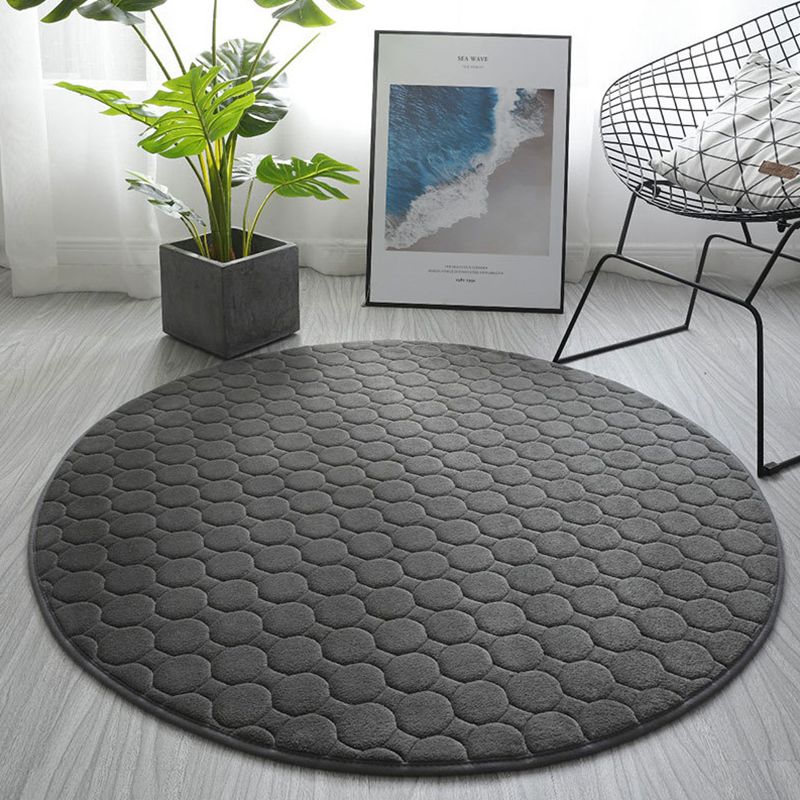 Chique woonkamer tapijt vaste kleur polyester gebied tapijt niet-slip achterste backing area tapijt