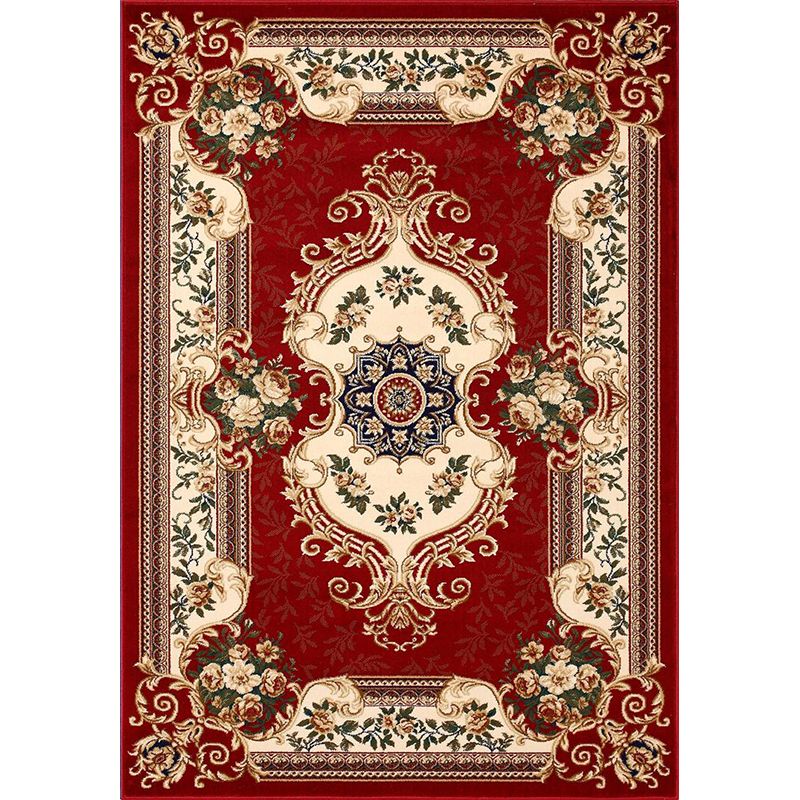 Vintage bloem bedrukt tapijten Polyester Area Tapijt niet-slip achterste binnen tapijt voor volwassenen slaapkamer