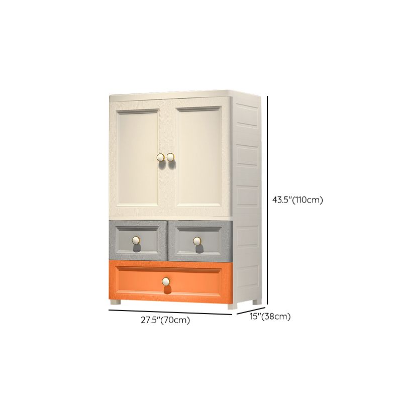 Contemporary Nursery Dresser Plastic Chest (Vertical) Dresser for Kids