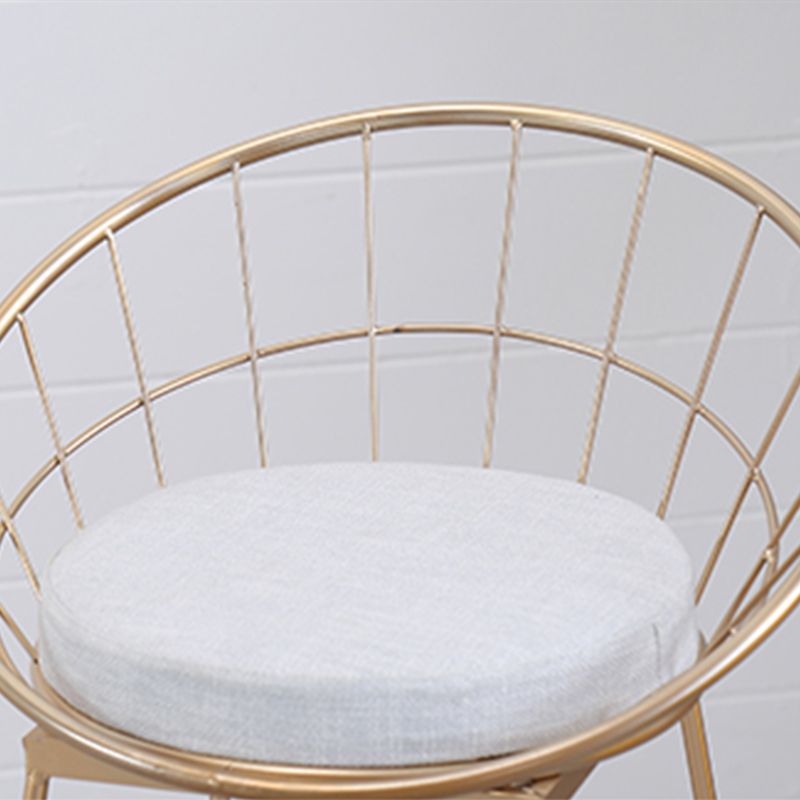 Scandinavian Style Counter Stool Upholstered Indoor Bar Stool with Footrest