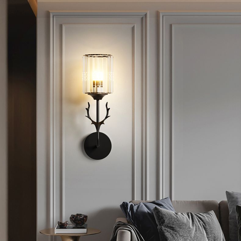 Luz de lámpara de pared de cilindro contemporánea Luz de aplicado para dormitorio