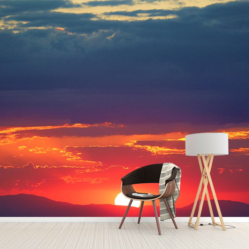 Mildew Resistant Mural Wallpaper Sky Landscapes Pattern for Wall Decor