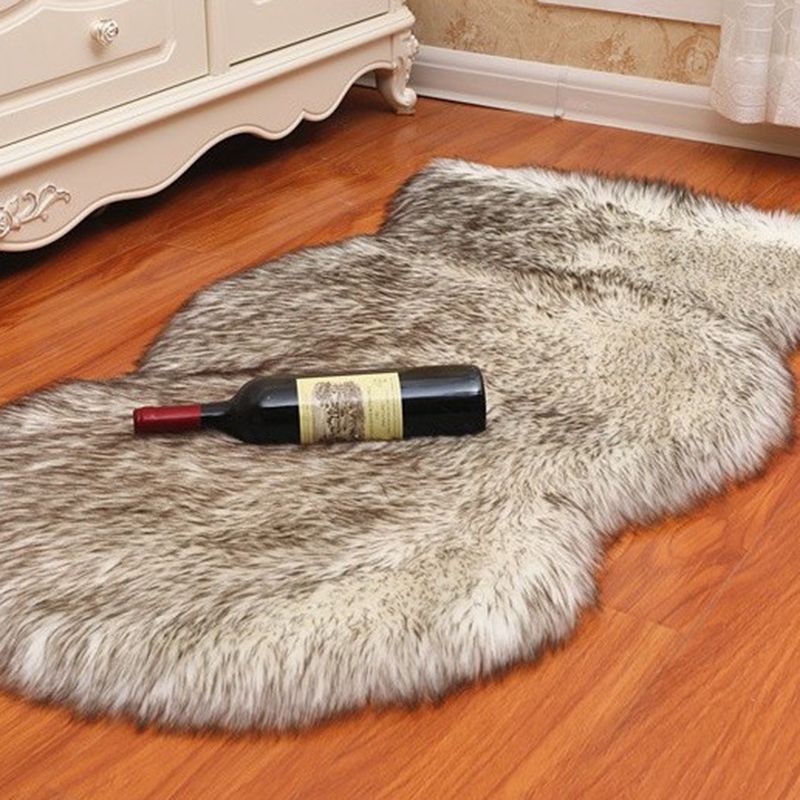 Multi-Color Solid Color Rug Fuzzy Casual Indoor Rug Anti-Slip Backing Pet Friendly Washable Area Carpet for Bedroom