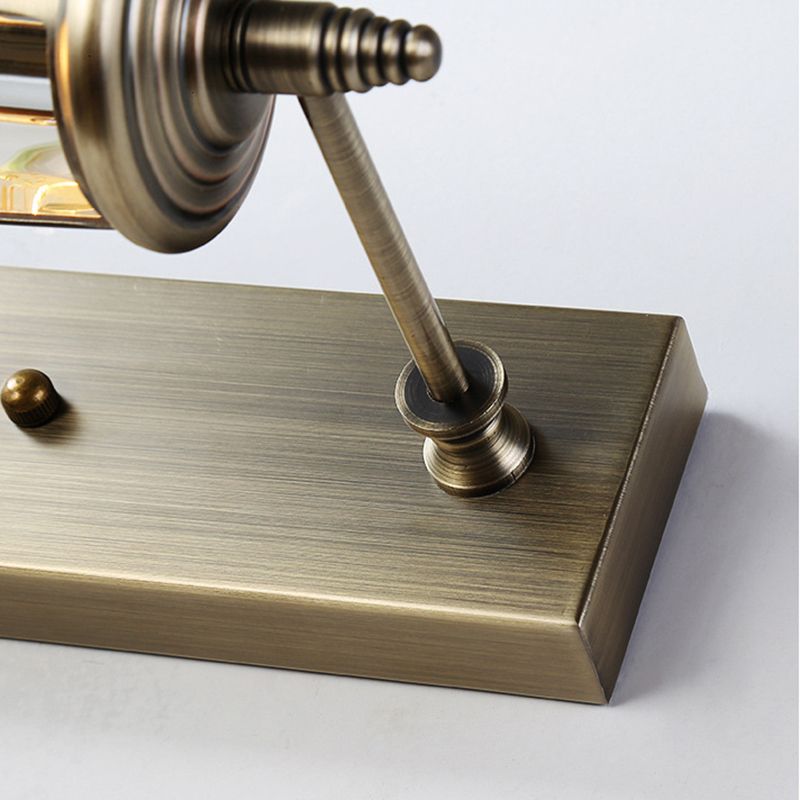 Gold Metal Wall Mounted Lamps Postmodern 1 Blub Wall Sconce for Washing Room
