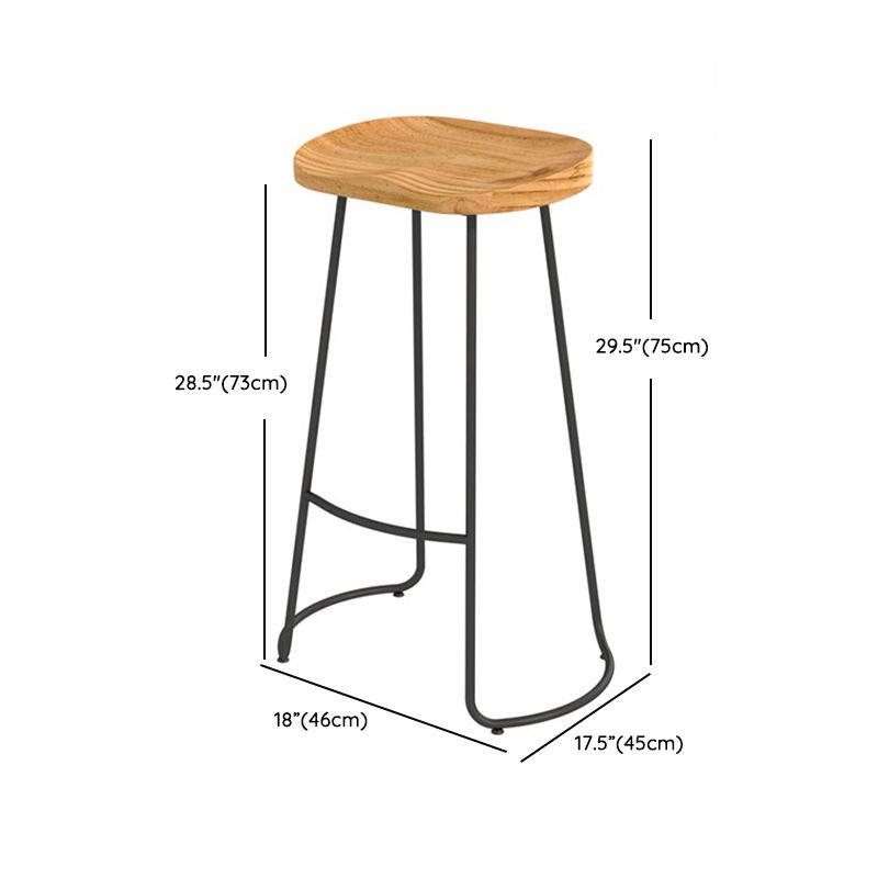 Industrial Bar Table Set 1/4 Pieces Solid Wood Rectangle Table and Stool Set