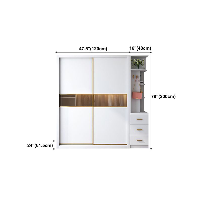 Sliding Wardrobe Cabinet With Drawer Modern Wardrobe Armoire