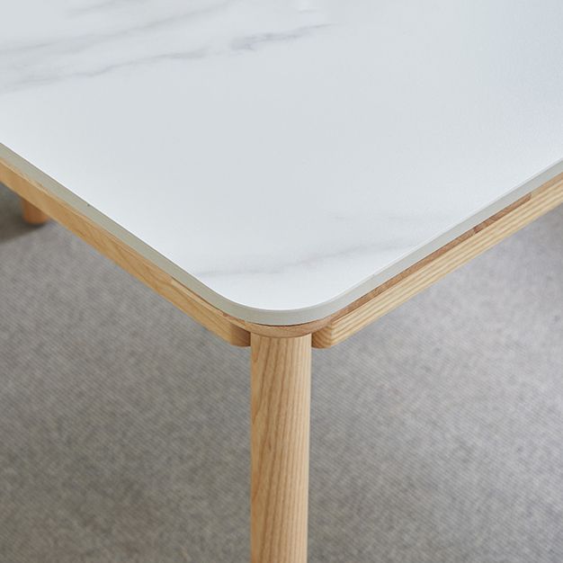 Rechthoekige uitschuifbare stenen eettafel Traditionele luxe dinettetafel met 1,20 meter