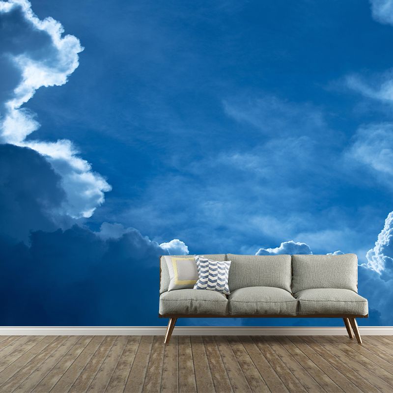 Sunset Contemporary Sky Mural Mildew Resistant Wallpaper for Wall Decor