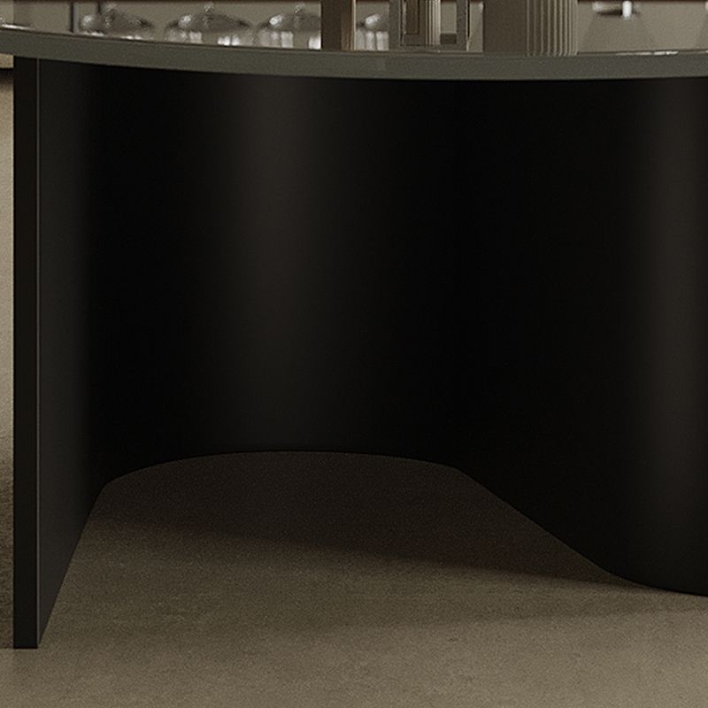 Contemporary Cocktail Table Glass Pedestal Coffee Cocktail Table