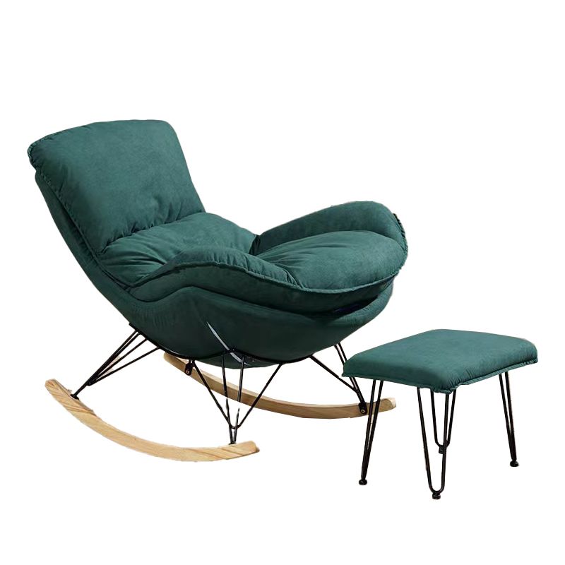 Indoor Mother Feeding Sofa Rocking Chair Modern Rocking Chair with Ottoman