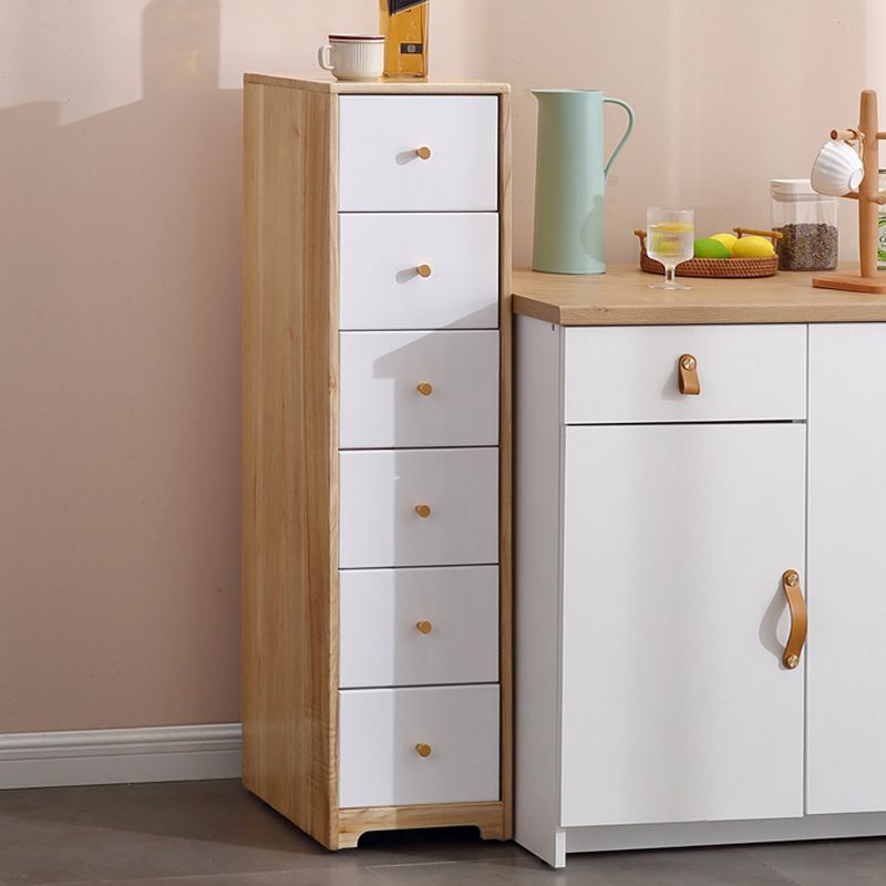 15.74" Wide Wood Accent Chest with Drawers Modern Lacquered Chest