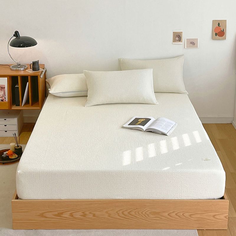 Solid Color Bed Sheet Set Soft & Smooth Breathable Bed Sheet Set