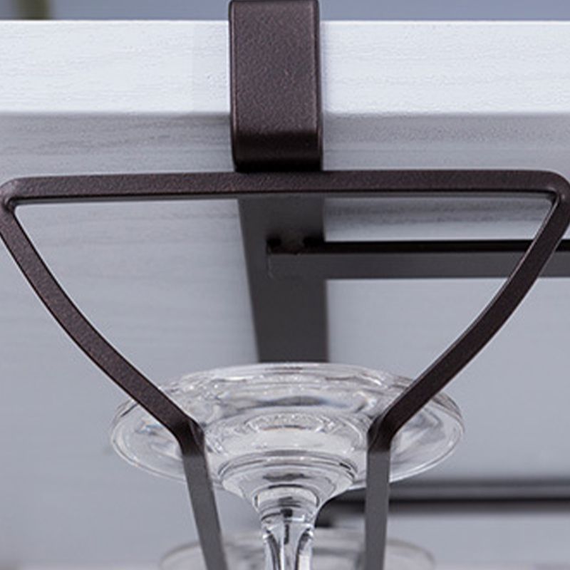 Modern Metal Hanging Wine Rack Wine Stemware Holder for Kitchen