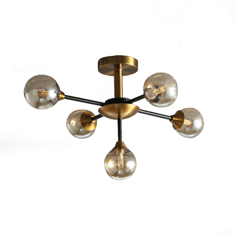 Glass Flush Mount Modern Style Flush Mount Lighting for Bedroom