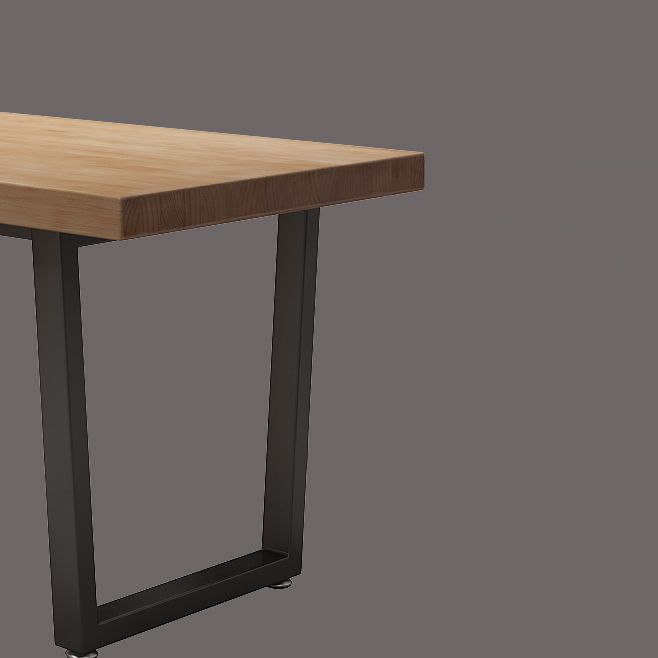 Industrial Dining Set 1/5 Pcs Solid Wood Dining Table and Metal Frame Chairs